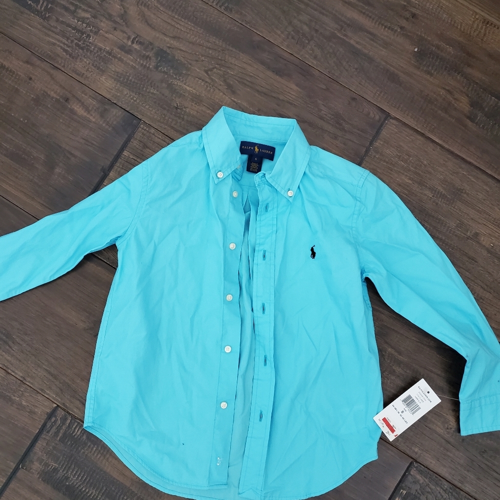 Ralph Lauren size 8 shirt + FREE T-Shirt